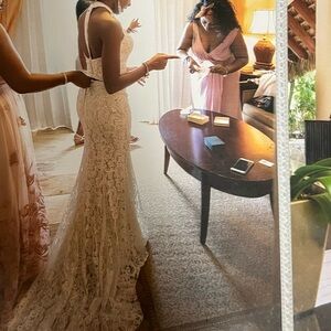 Two Piece Beaded and Lace Wedding Dress